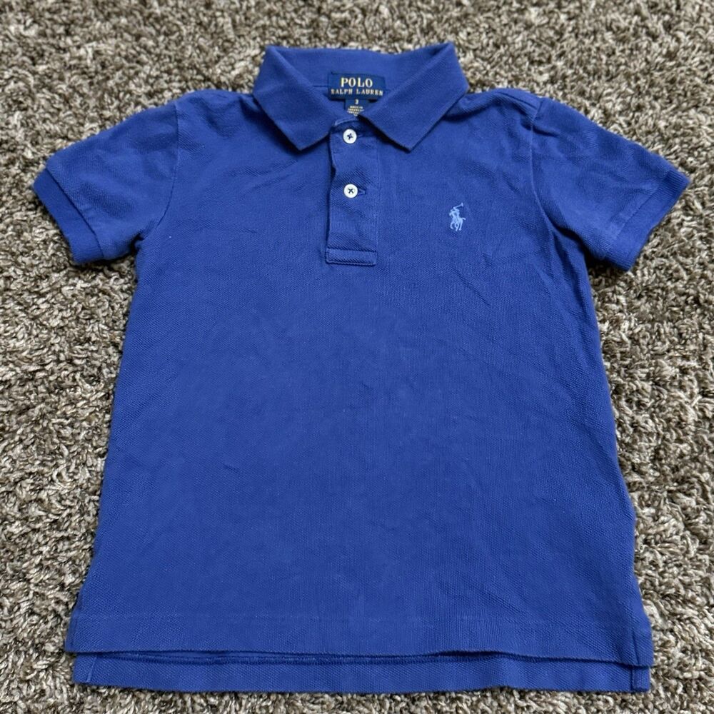 Toddler Size 3 Polo Ralph Lauren Blue Shirt